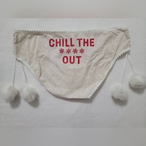 Victoria's Secret Cotton Hiphugger with Fluffy Side Dangles NWT